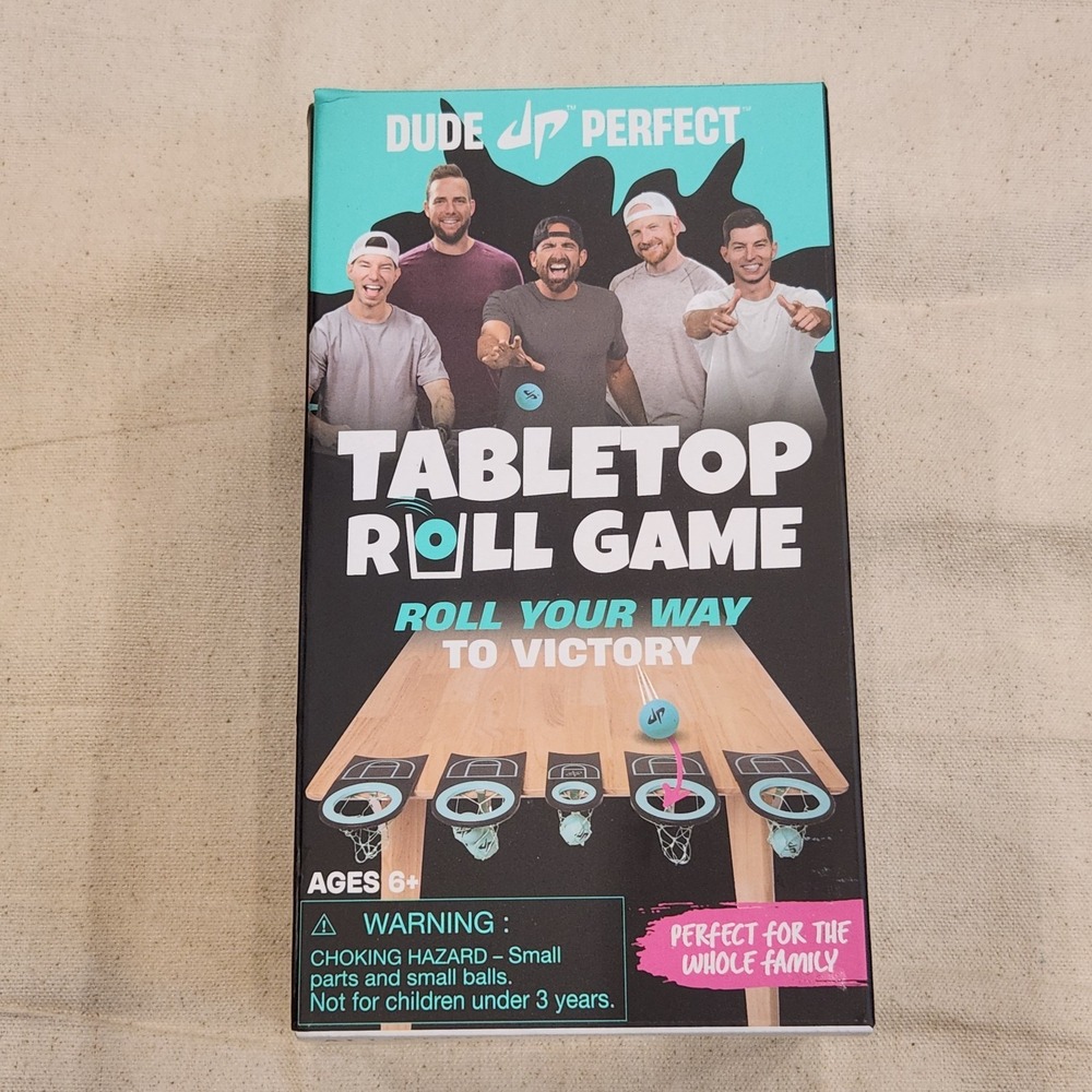 New Dude Perfect Tabletop Roll Game Family Target Toss Action Toy Brand Night